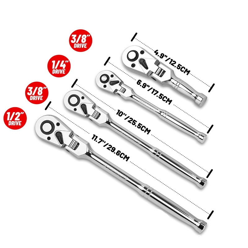 신형 4개 72톱니 벨트 퀵 릴리즈 플렉시블 회전 헤드 - Socket Set 리뷰 및 가격
