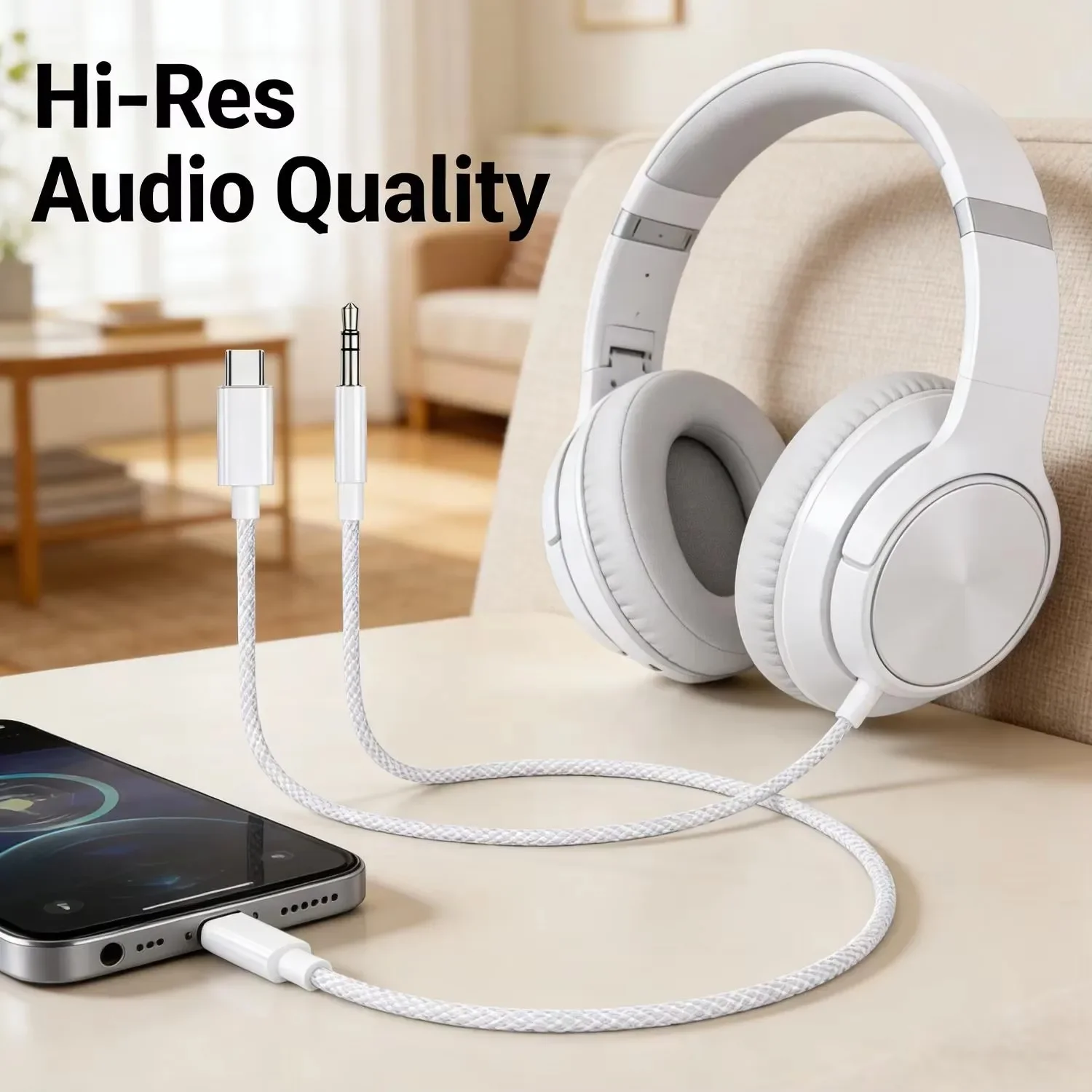 USB-C to 3.5mm 오디오 케이블, 나일론 꼬임 - Car Jack 리뷰 및 가격